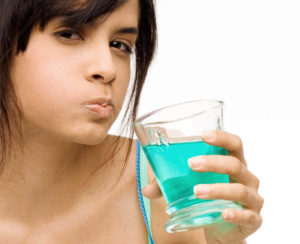 Rinse your mouth thoroughly with a mouth wash.