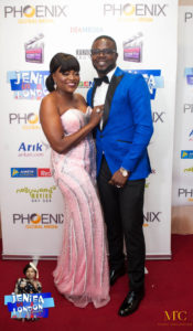 Funke Akindele-Bello with husband, JJC