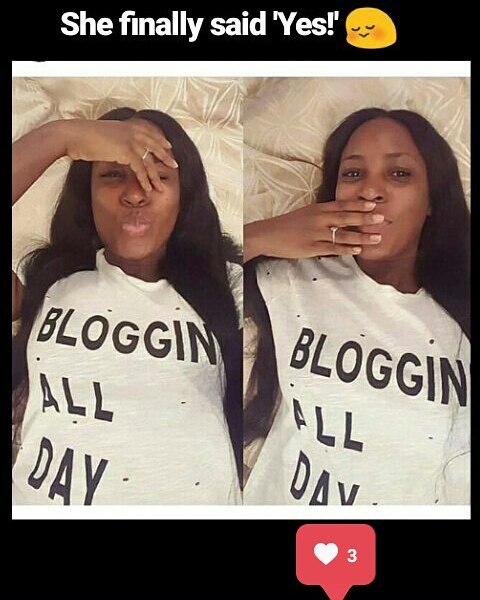 Linda Ikeji Shows Off Her Engagement Ring In New Photo