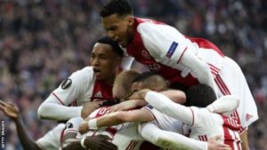 Ajax Demolish Lyon 4-1 To Set Sight On Europa Cup Final