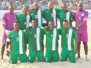 Super Sand Eagles To Arrive Nigeria Today After Loosing To Iran At The FIFA Beach Soccer World Cup in the Bahamas