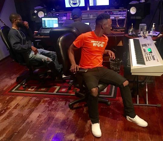 Dammy Krane pictured in studio in Maimi as he prepares to appear in court on Friday