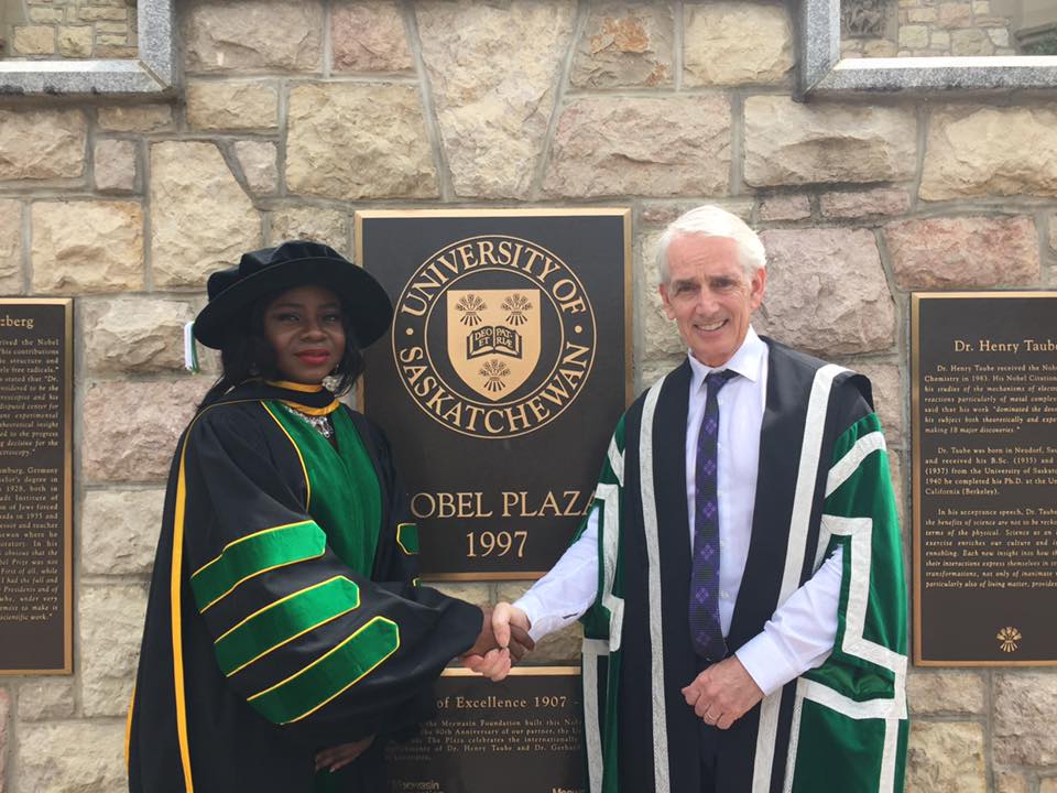 Former Nigerian Pepper Hawker,Becomes The First Black To Receive A Phd In Biomed. Engr., From The University Of Saskatchewan, Canada