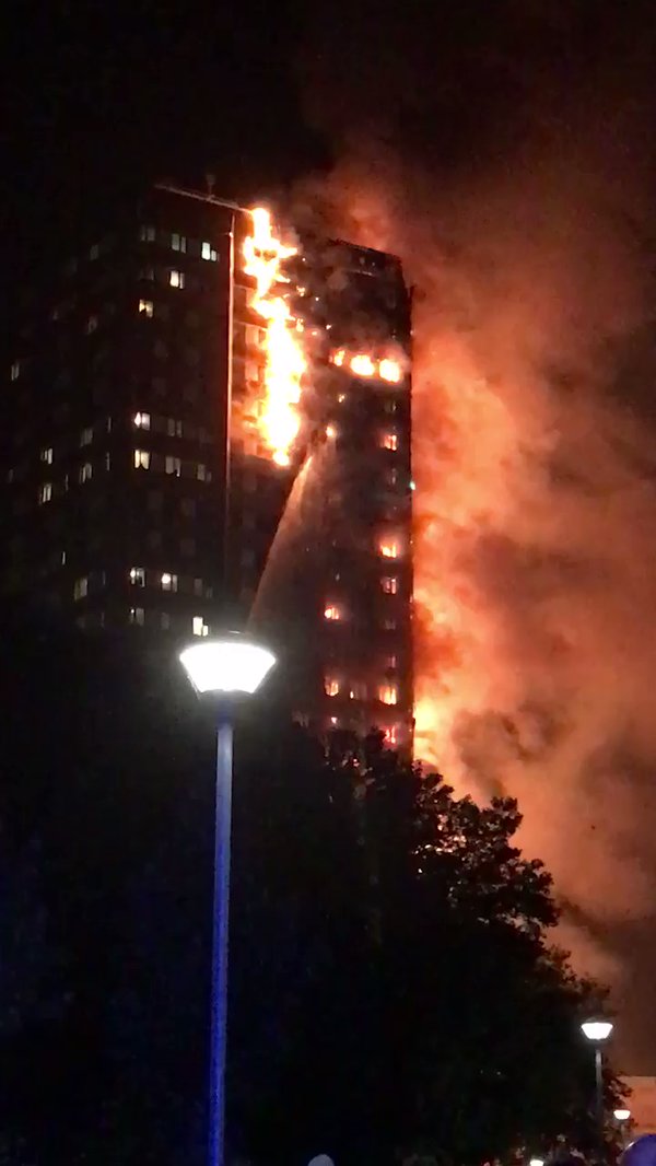 Fire Breaks Out In 24-storey London Tower