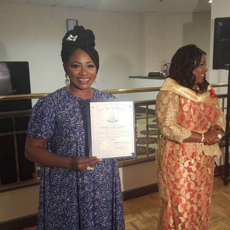 Nollywood’s Clarion Chukwurah honoured with humanitarian award in US