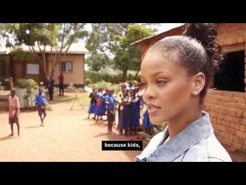 See Video Of Rihanna Dancing and Teaching Kids In Malawi