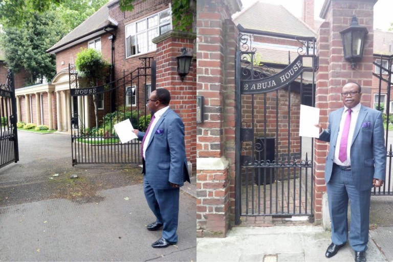 Nigerian Man Wrote a Letter To Buhari And Personally Delivered It To Him In London