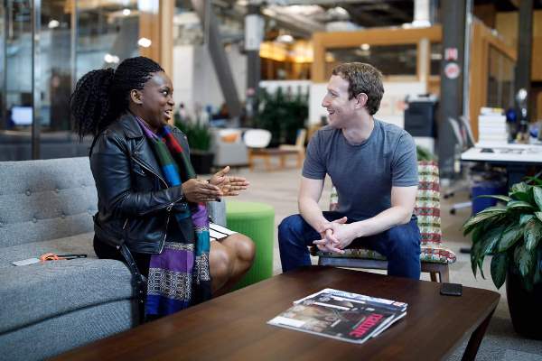 Facebook Founder Meets Nigeria’s Lola Founder Of Female In Nigeria Facebook Group