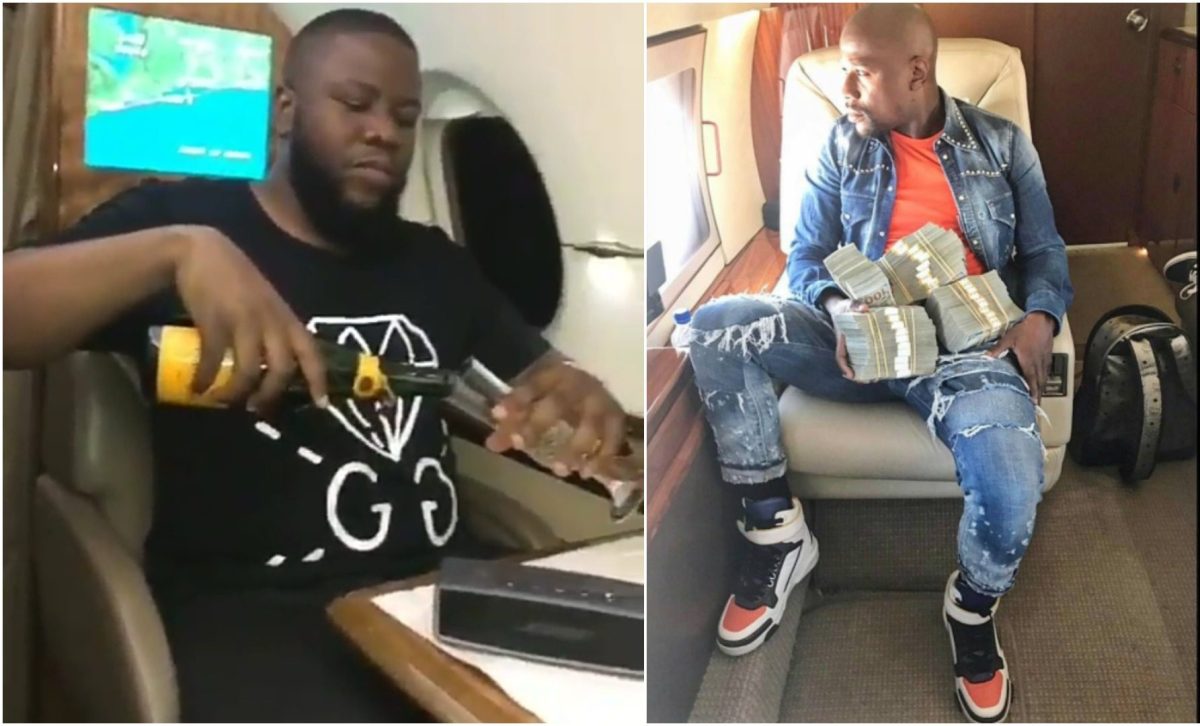 Nigerian Show-off King HushPuppi Shows Off Lifestyle In #MayweatherChallenge