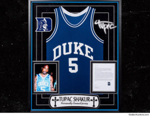 Tupac's Iconic Duke Jersey Hits Auction Block