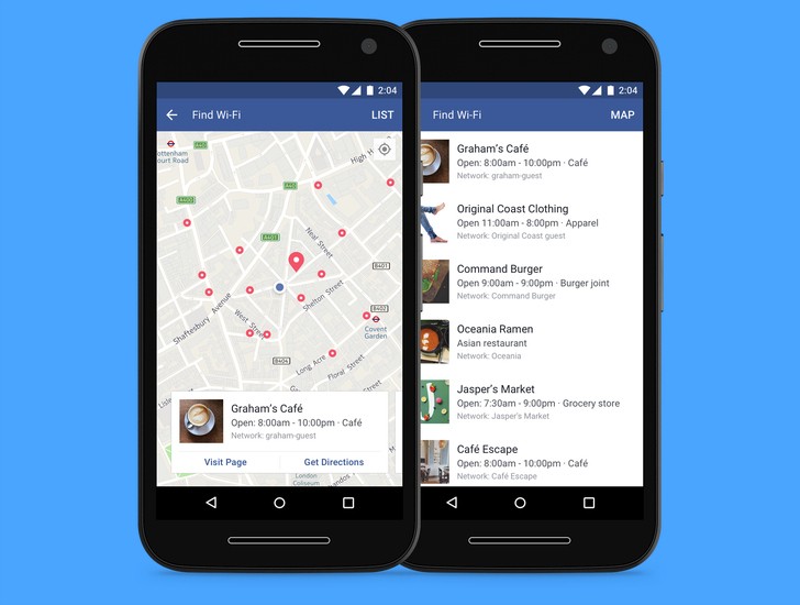 Facebook Now Helps You Finds Free Wi-fi Network Nearby