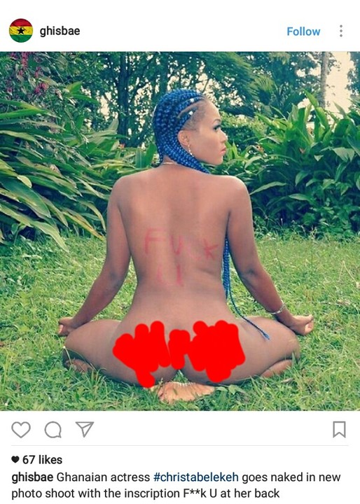 Nigerian-Ghanaian Actress Breaks The Internet, Goes Completely Nude On Instagram