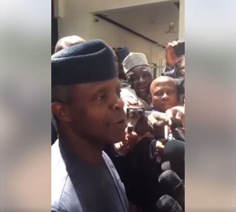 Osinbajo Speaks On His Visit To President Buhari In London