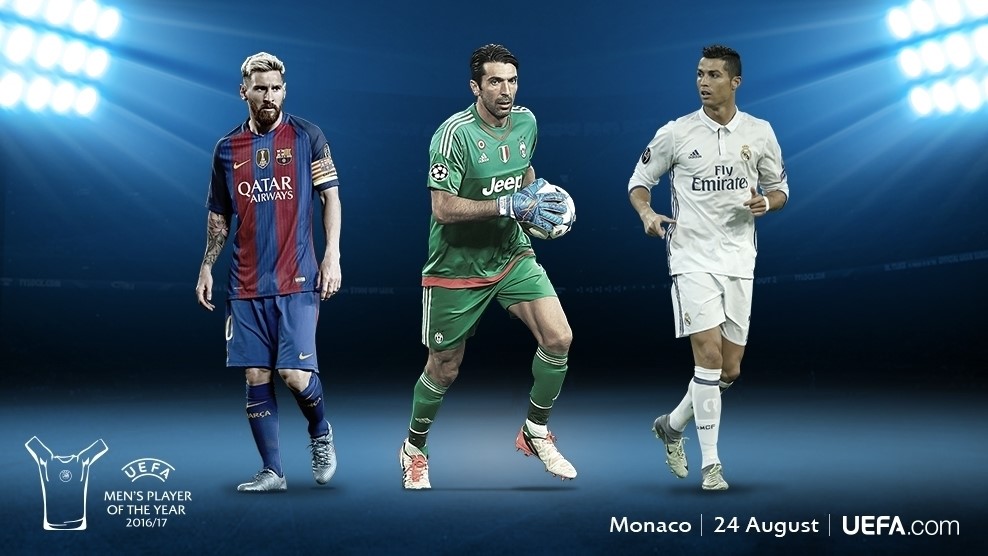 Ronaldo, Messi, Buffon Shortlisted For UEFA Player Of The Year