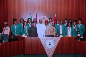 Buhari Gives N1m Each to Members of D’Tigress Team as he presides over FEC meeting Today