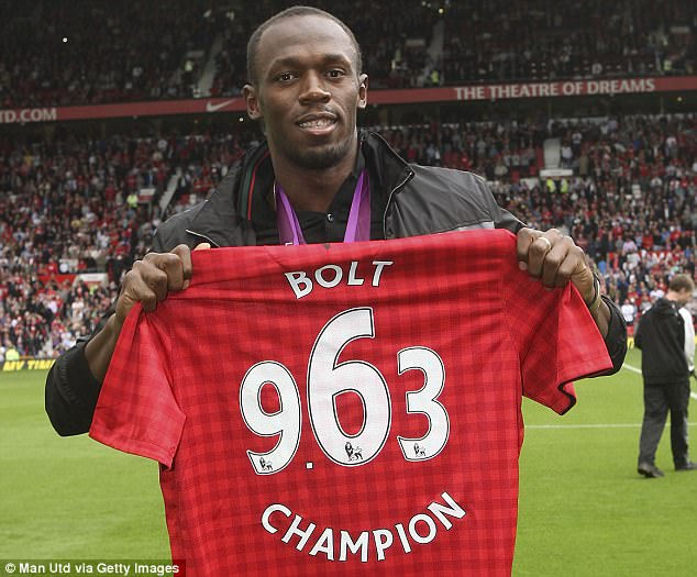 Usain Bolt Granted His Dream To Play For Manchester United