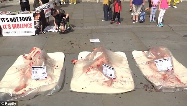 Activists, Protest Against Consumption Of Meat