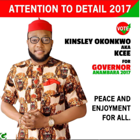 Kcee Reveals he’s running for Anambra State Governorship Election