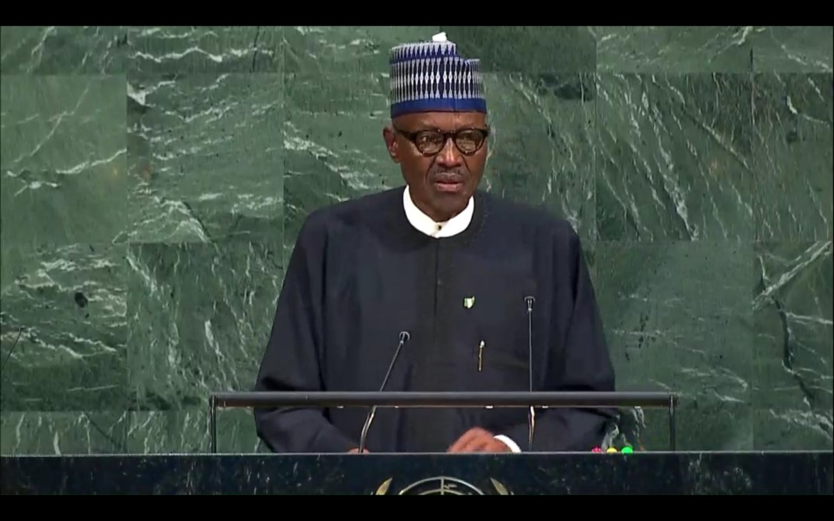 Official Transcript Of President Buhari’s Speech At 72nd United Nations General Assembly