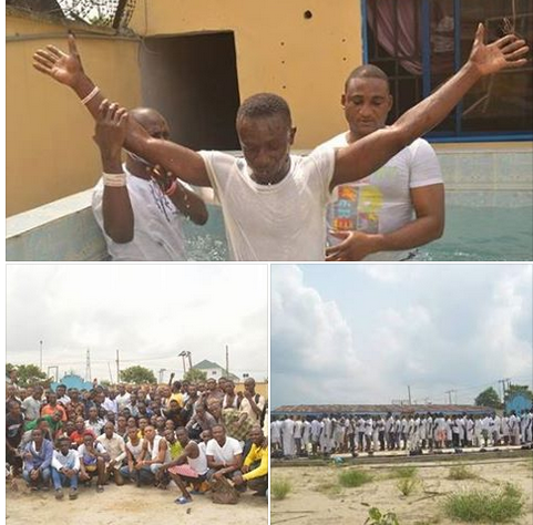 Former Cultists, Prostitutes And Militants Undergo Water Baptism In Rivers State.