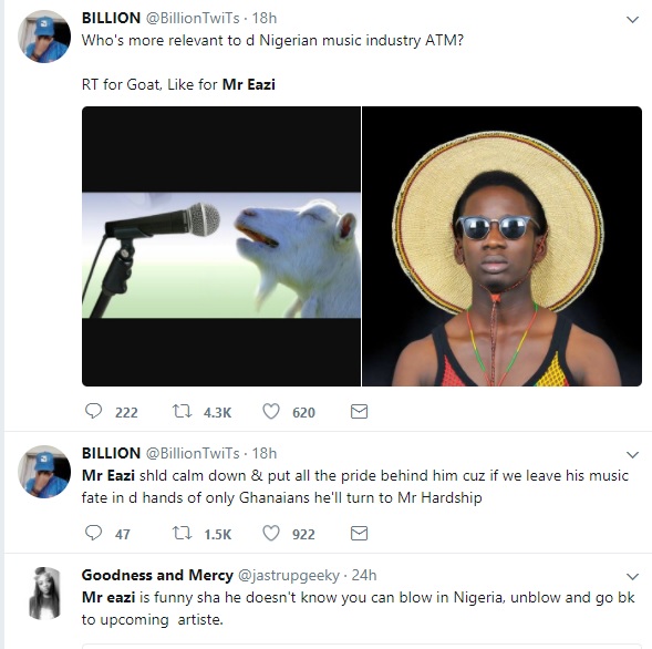 Mr. Eazi Says Nigerian Artistes Copy His Sound | Runtown Replies Him | Nigerians Attack Him [See Video]