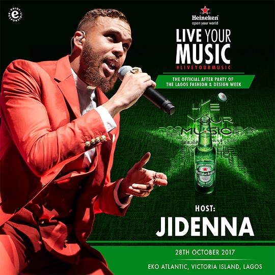 Heineken unveils Jidenna as host of Heineken’s Live Your Music Parties in Abuja & Lagos