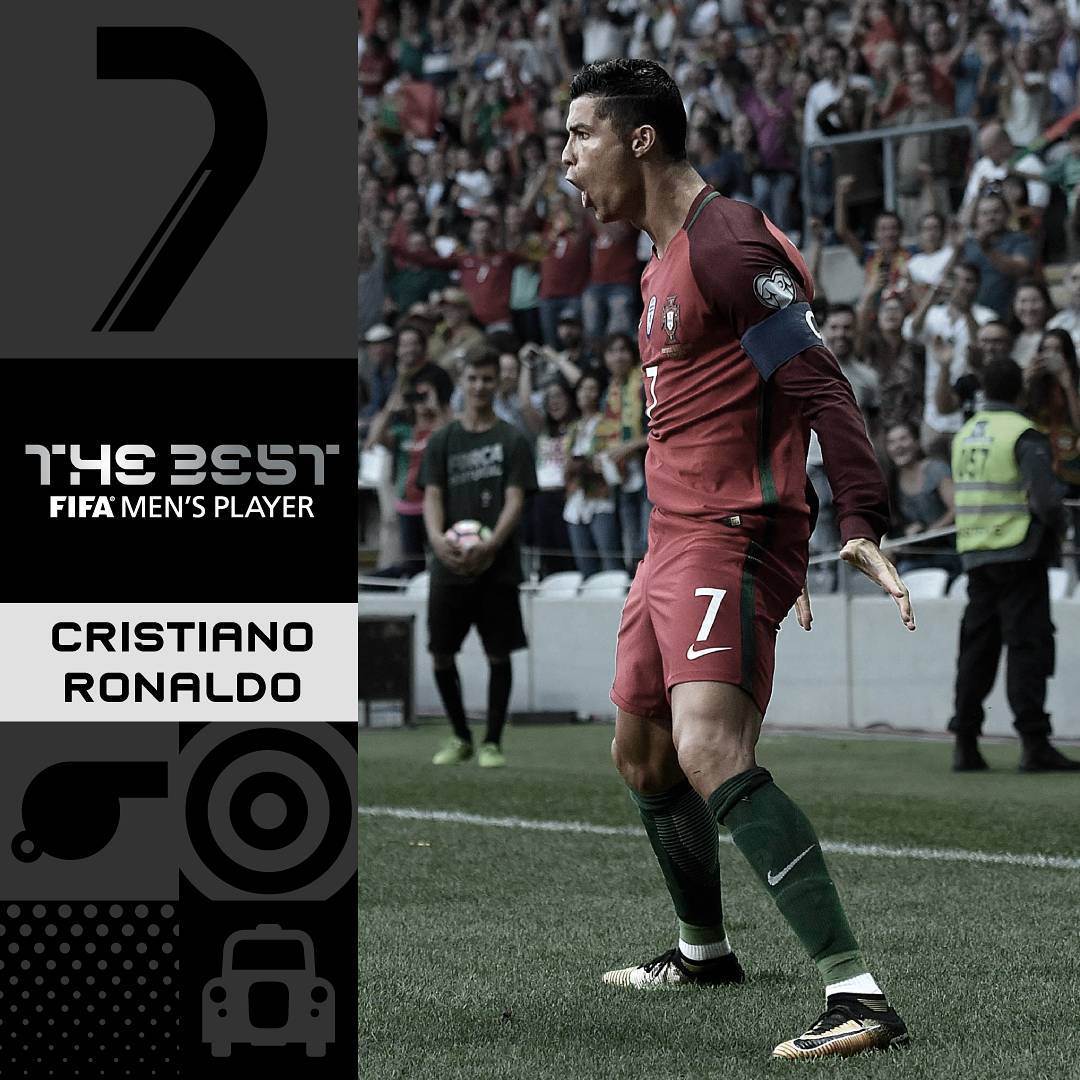Cristiano Ronaldo Equals Lionel Messi's Record as he Wins World's Best Player Award!
