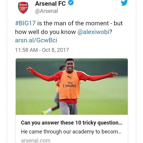 Arsenal Celebrates Alex Iwobi