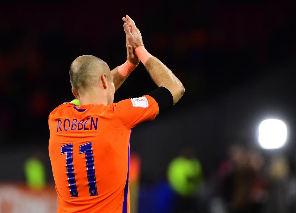 Arjen Robben, international football, Netherlands, World Cup