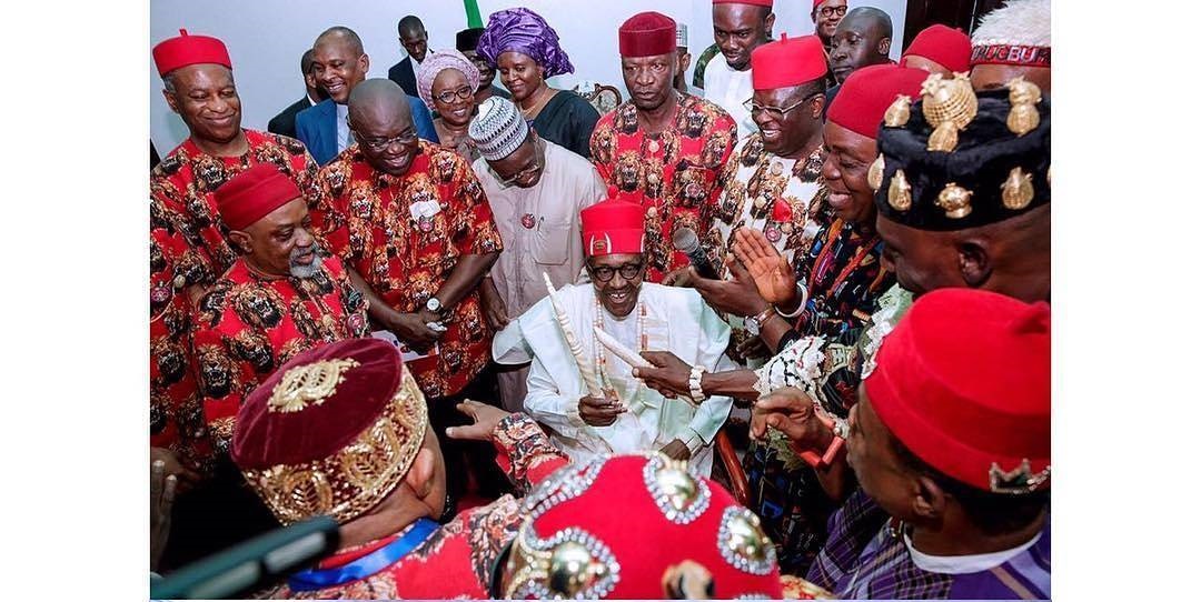 President Buhari Honoured with two Chieftaincy Titles in Ebonyi State