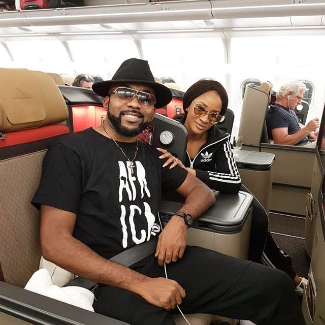 Banky W & Adesua Jet Out Of The Country In Preparation For White Wedding