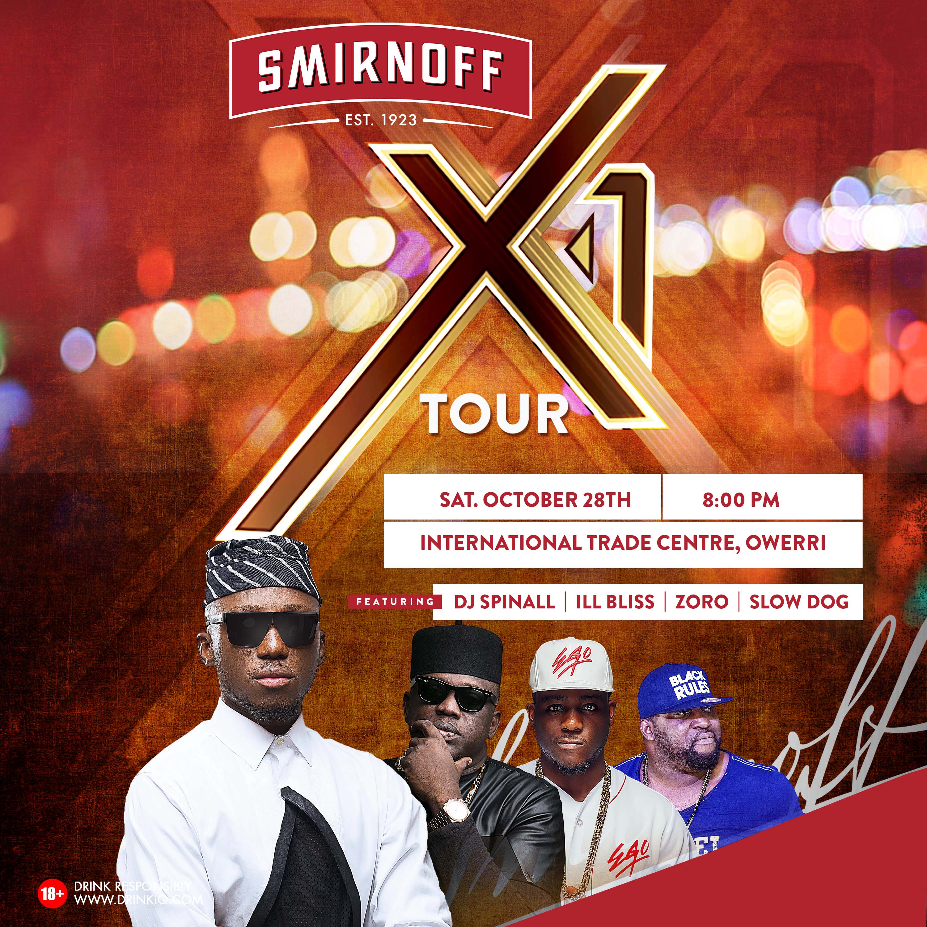 Smirnoff X1 Tour: Smirnoff X1 Promises Back To Back Nationwide Party Experiences - Stops Include Owerri, Lagos, Abuja, Benin, Port Harcourt, Jos, Ibadan.