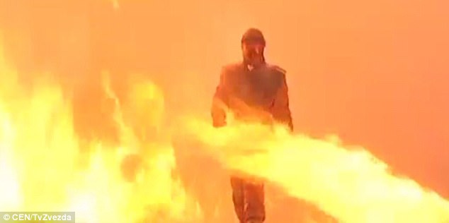 Russia Unveils Superman Suit That Allows Soldiers To Walk Through Fire&Explosion
