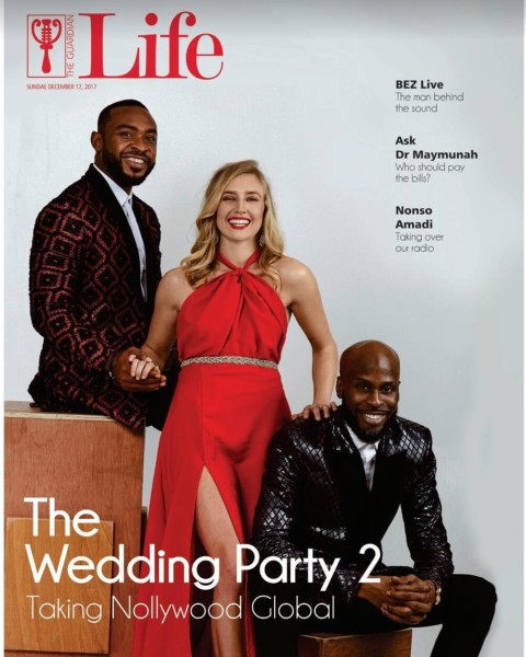 The Wedding Party 2” Stars Enyinna Nwigwe, Daniela Down & Ikechukwu cover Guardian Life Magazine