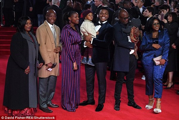 PHOTOS: John Boyega shares spotlight with family at Star Wars premiere