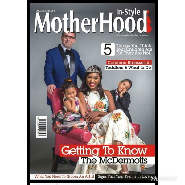 McDermotts! Ufuoma McDermott & Family cover Motherhood InStyle’s New Issue