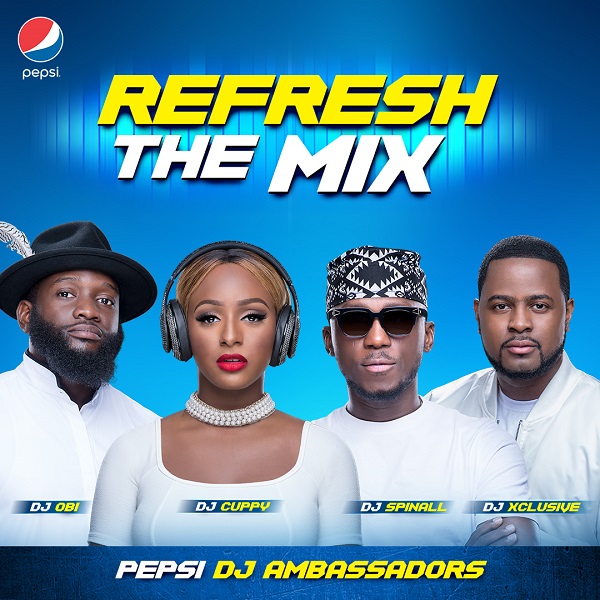 Pepsi Unveils DJ Spinall, DJ Cuppy, DJ Obi & DJ Xclusive as New DJ Ambassadors