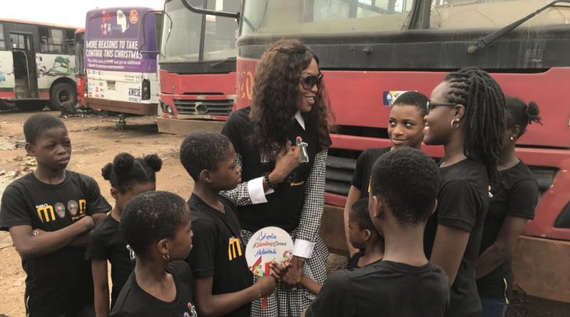 Naomi Campbell Hangs Out With The Ikorodu Kid Dancers- DreamCatchers