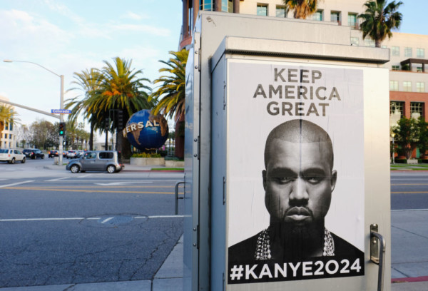 Rapper Kanye West To Run for President in 2024 as ‘Keep America Great’ Posters Sighted around Major Cities