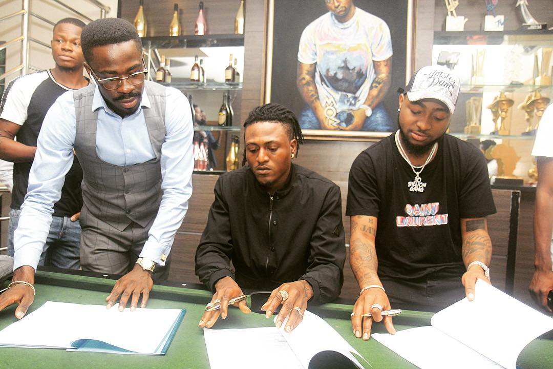 Davido signs New Artist Idowest to DMW