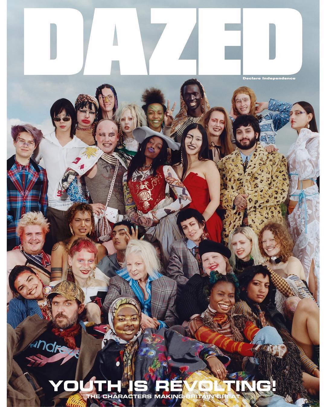 Zaina, featured on the cover of Dazed magazine
