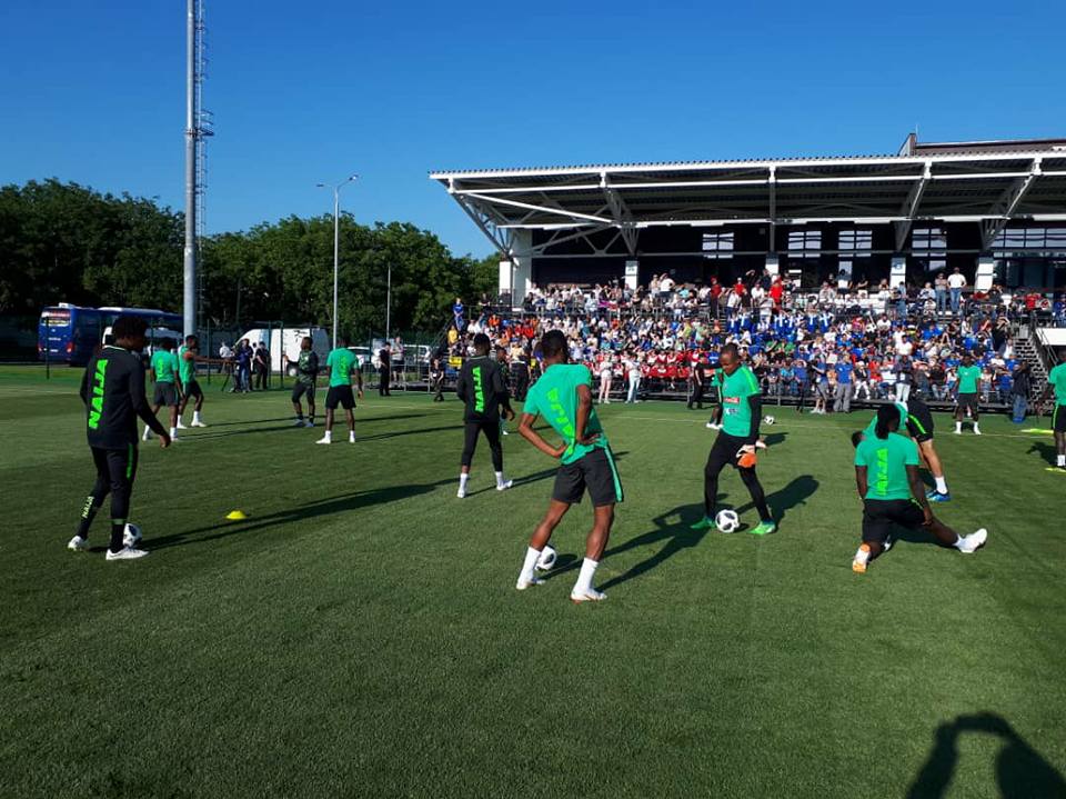Super Eagles Begin Their First Training In Russia Ahead Of World Cup