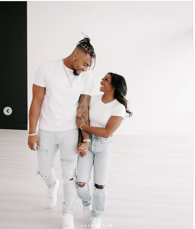 Simone Biles Stuns In Engagement Photos With Fiancé Jonathan Owens