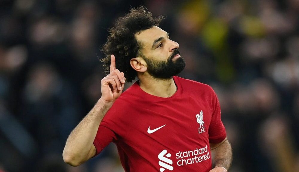 Video) Classy Mo Salah gifts young Liverpool fan his shirt after 100th PL  goal