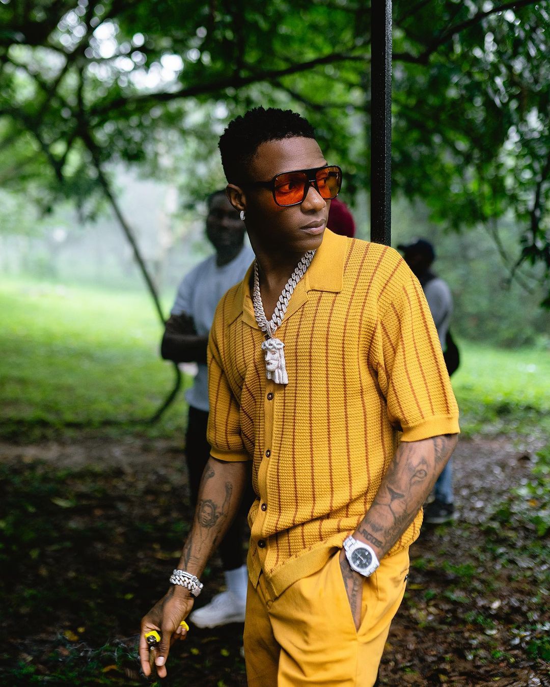 Wizkid Mourns His Mother At The Wake Keep Ceremony | Fab.ng