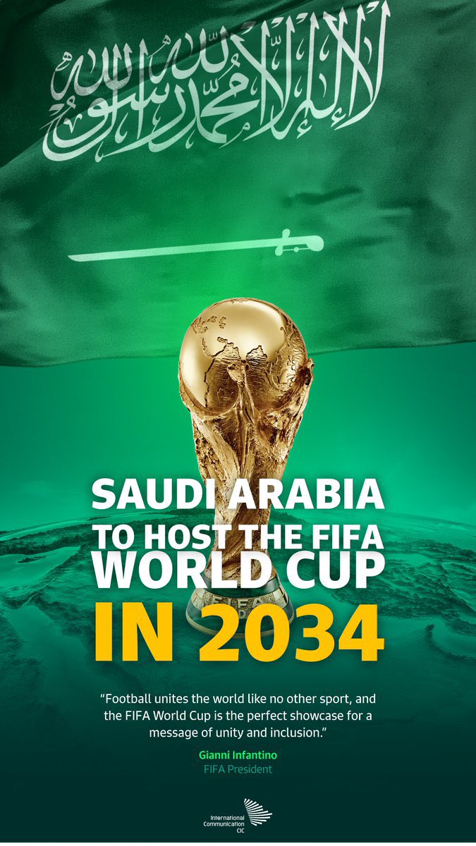 Saudi Arabia To Host 2034 World Cup | Fab.ng