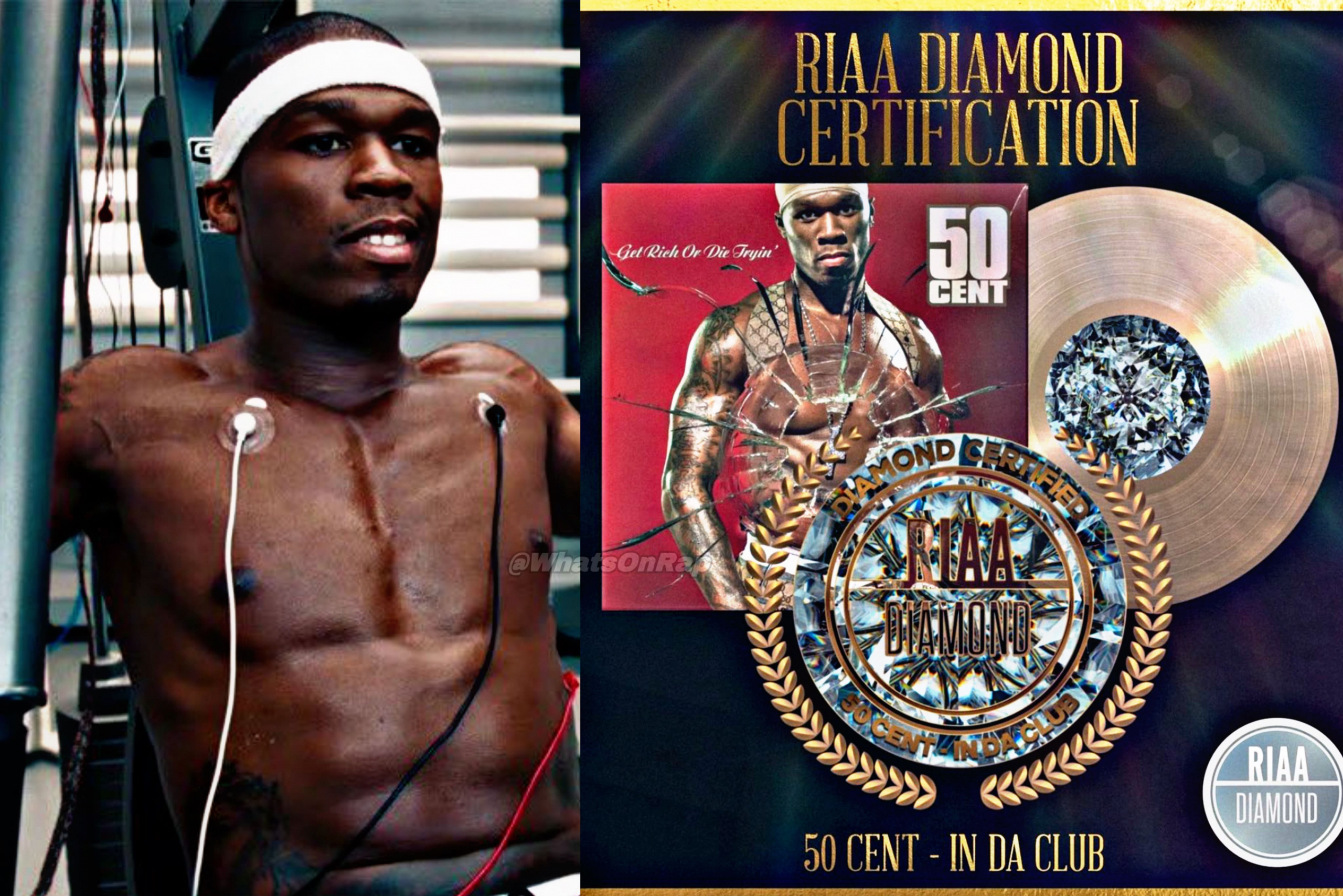 50 Cent Earns First RIAA Diamond-Certified Song | Fab.ng