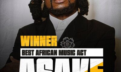 Asake Wins Best African Act At 2024 MOBO Awards | Fab.ng