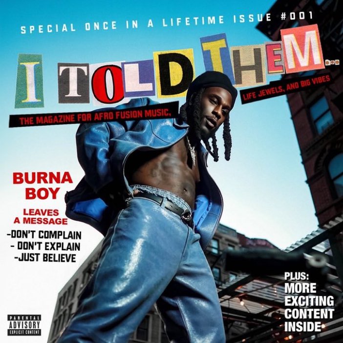 Burna Boy's "I Told Them" Album Surpasses 400 Million Streams | Fab.ng